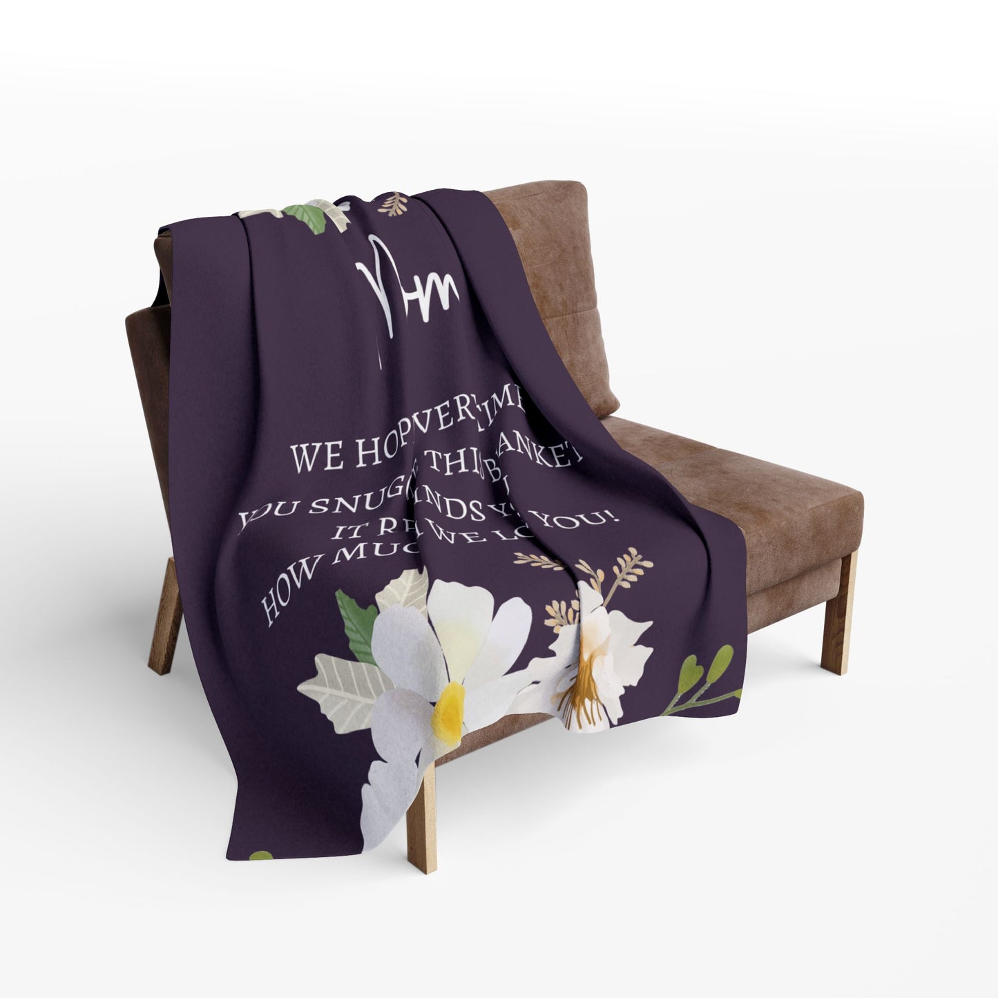 Mom Floral Love Blanket