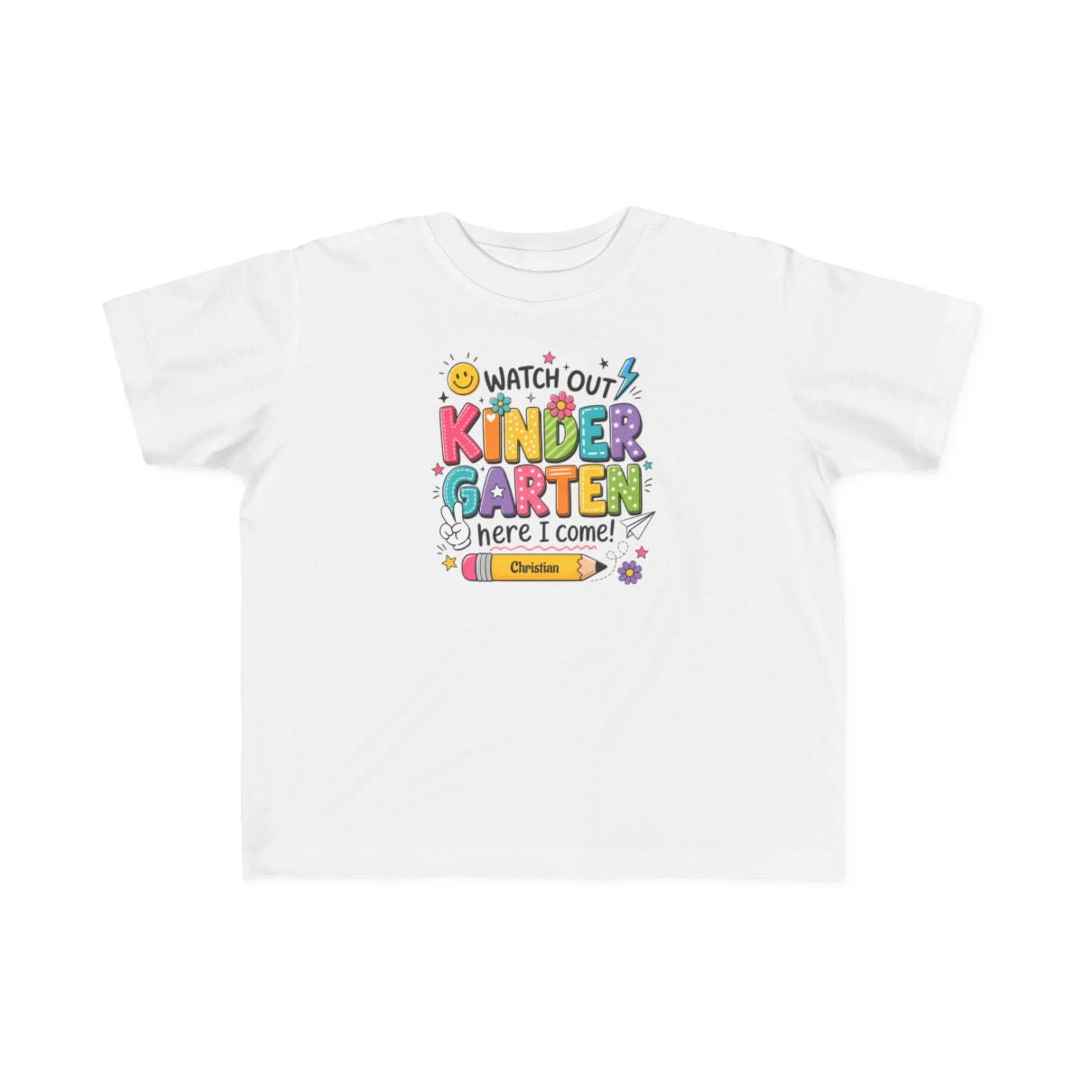 Personalized Back to School Shirt-Custom Kindergarten Tee