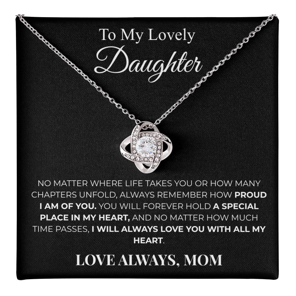 To My Daughter – Love Knot Necklace | Meaningful Gift from Mom
