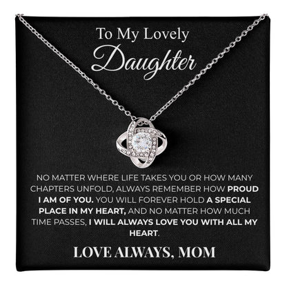 To My Daughter – Love Knot Necklace | Meaningful Gift from Mom