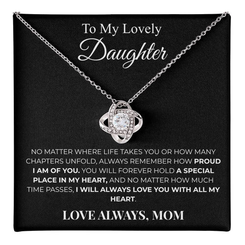 To My Daughter – Love Knot Necklace | Meaningful Gift from Mom