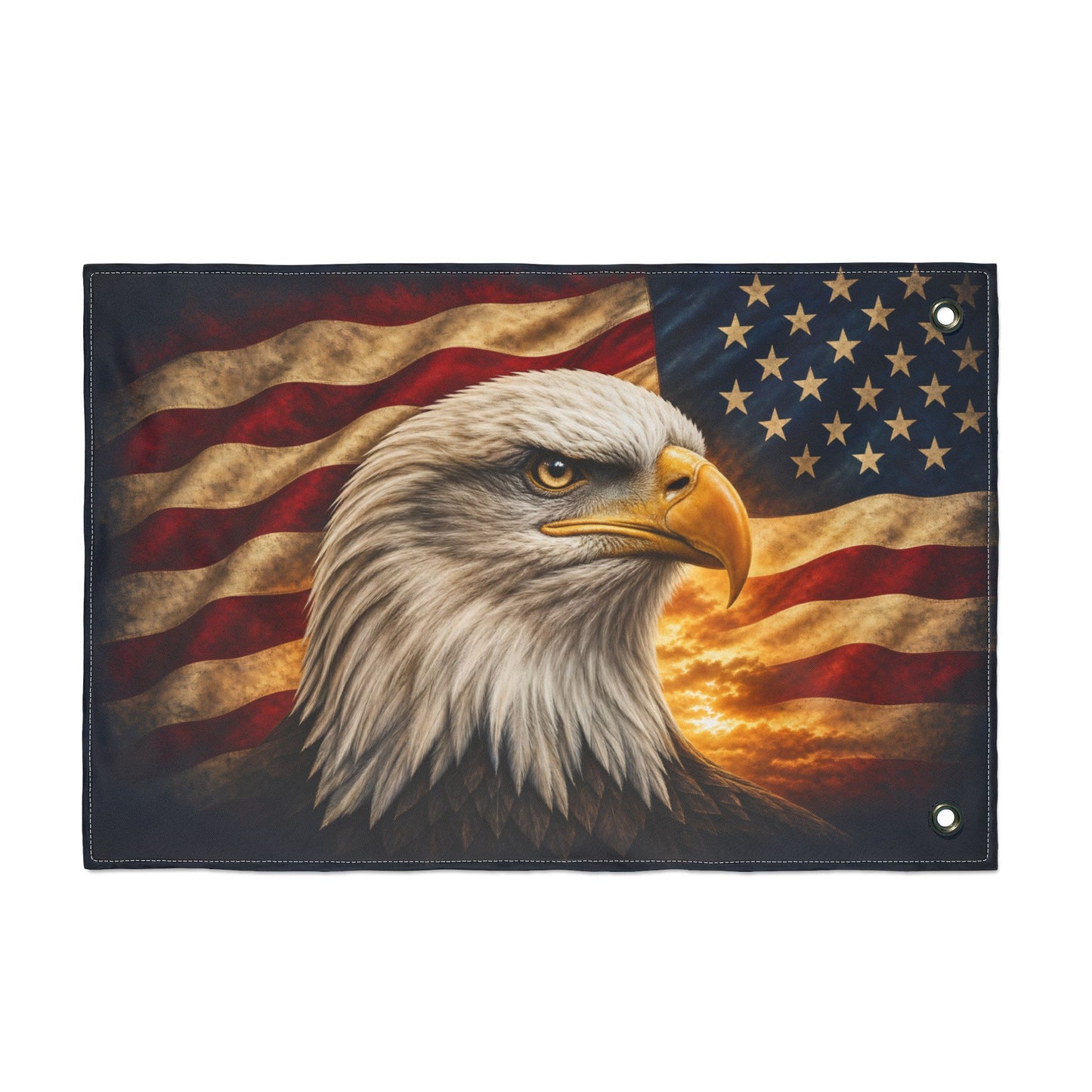 American Eagle Patriotic Flag