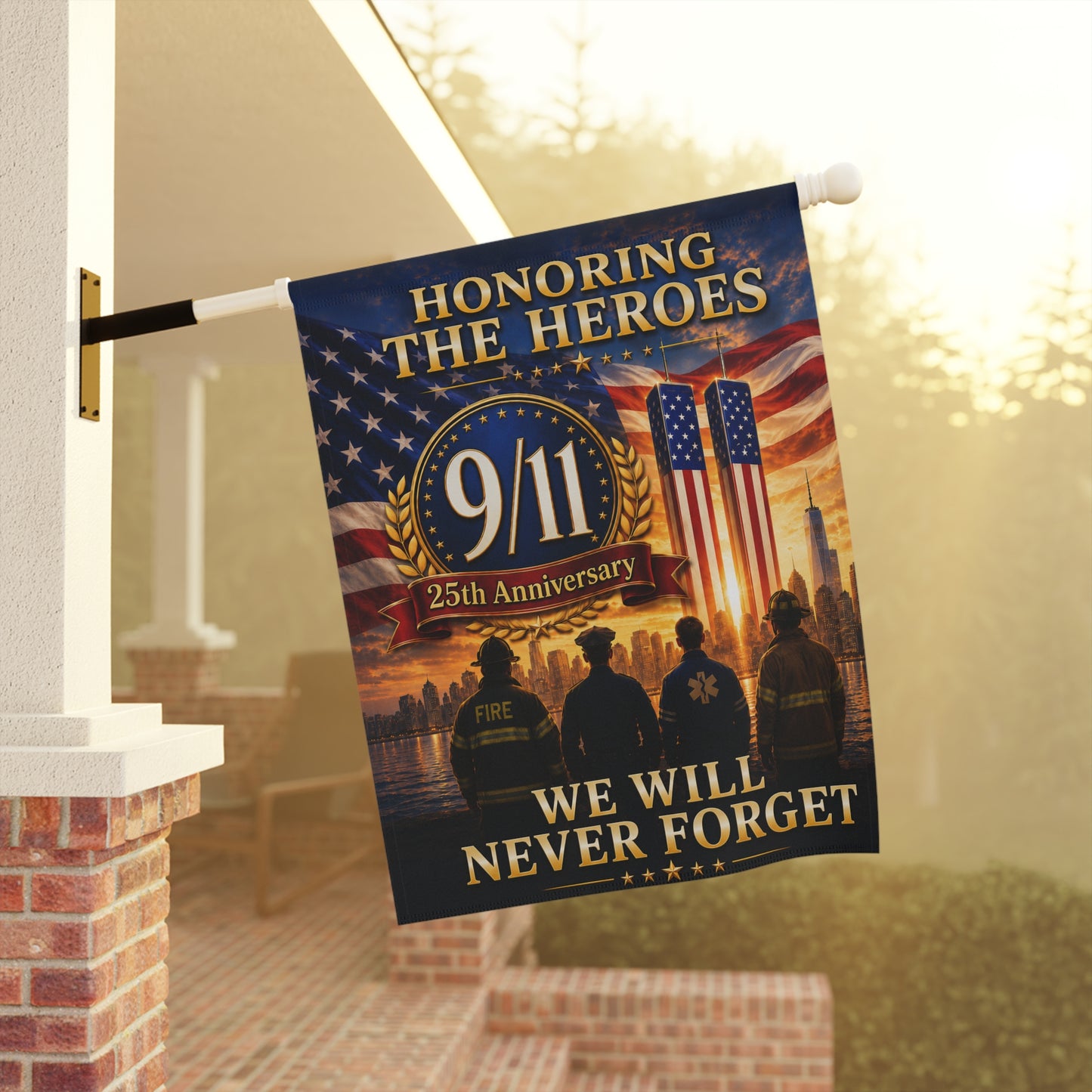 Honoring the Heroes 9/11 Memorial Garden Flag