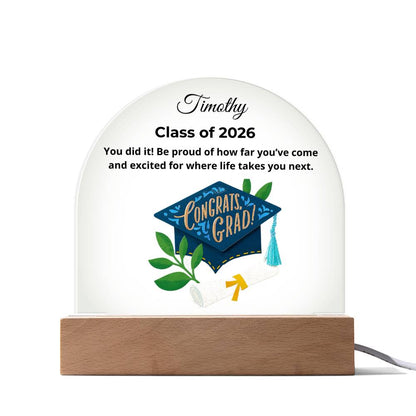 Personalized Congrats Grad Plaque