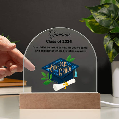 Personalized Congrats Grad Plaque