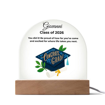 Personalized Congrats Grad Plaque