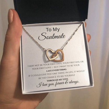 Forever & Always – Romantic Interlocking Hearts Necklace for Her