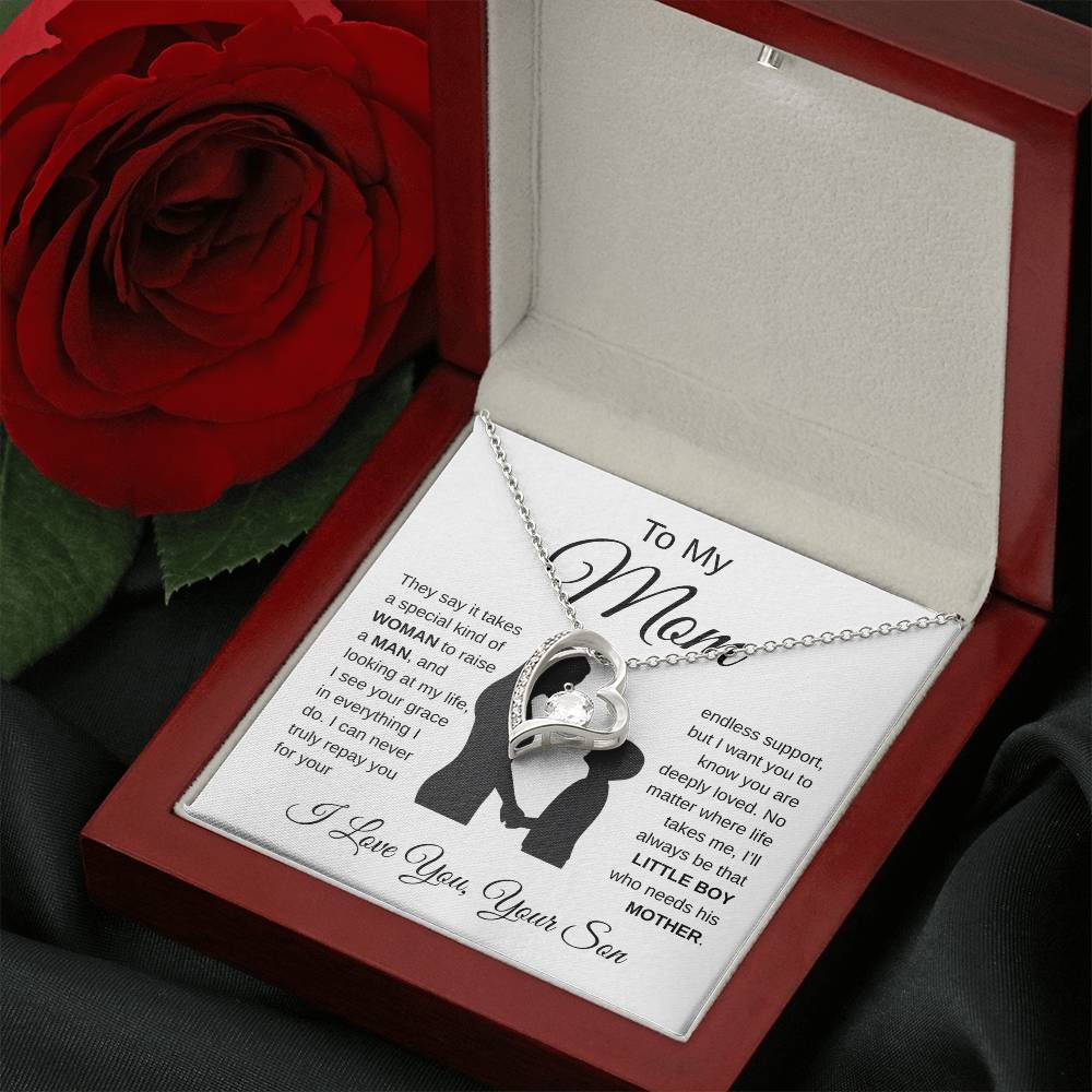 To My Mom — Forever Your Son Necklace Gift Set