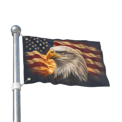 American Eagle Patriotic Flag