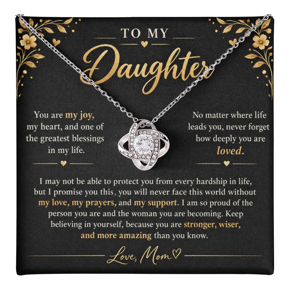 To My Daughter Necklace – A Mother's Forever Love Gift