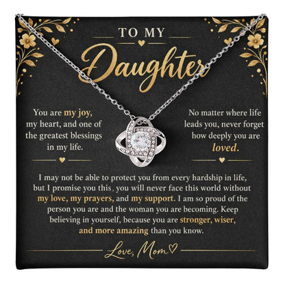 To My Daughter Necklace – A Mother's Forever Love Gift