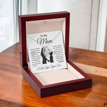 To My Mom — Forever Your Son Necklace Gift Set