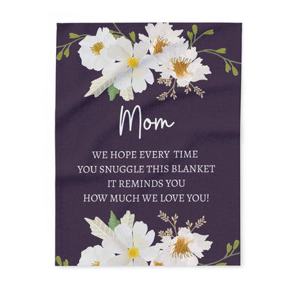 Mom Floral Love Blanket