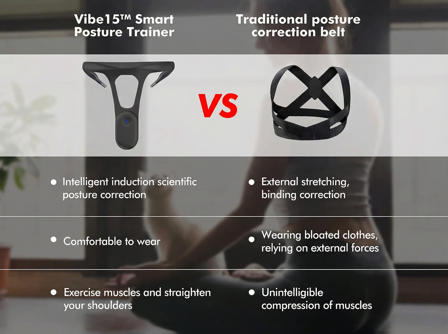 Vibe15™ Executive Posture Trainer Device