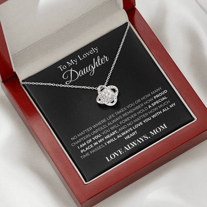 To My Daughter – Love Knot Necklace | Meaningful Gift from Mom