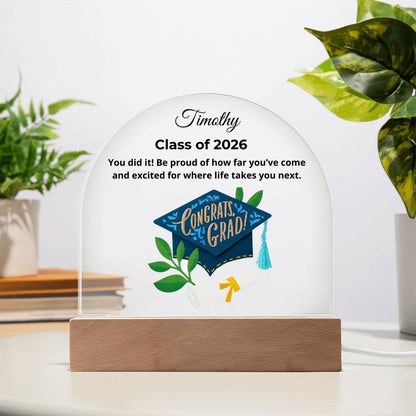 Personalized Congrats Grad Plaque
