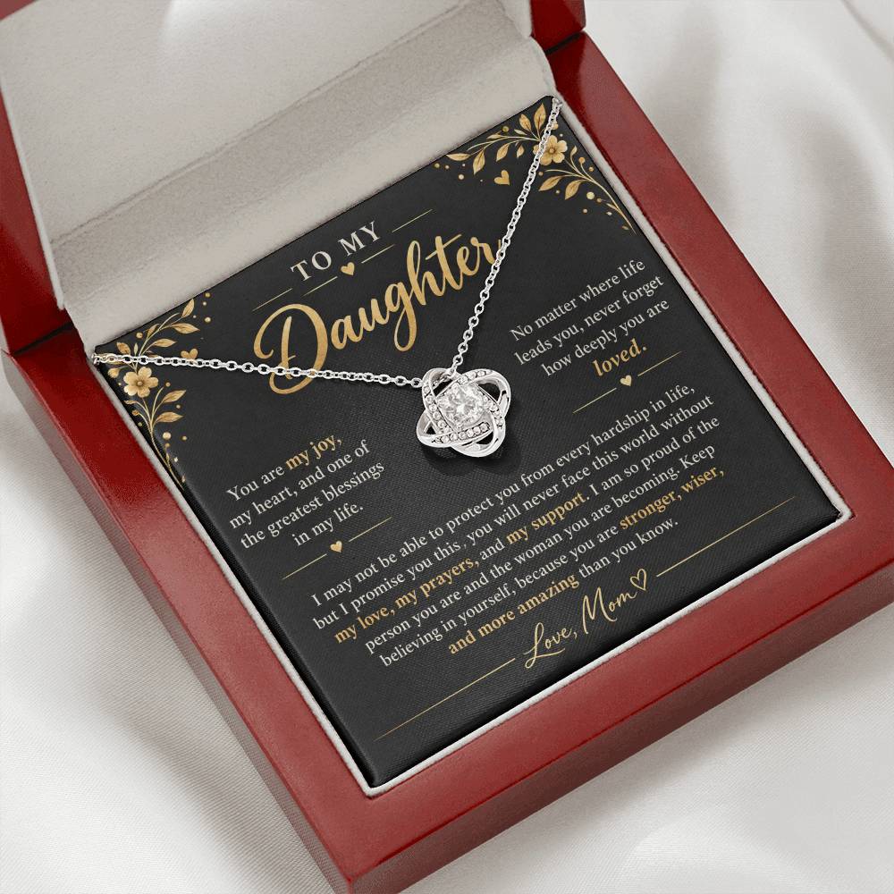To My Daughter Necklace – A Mother's Forever Love Gift