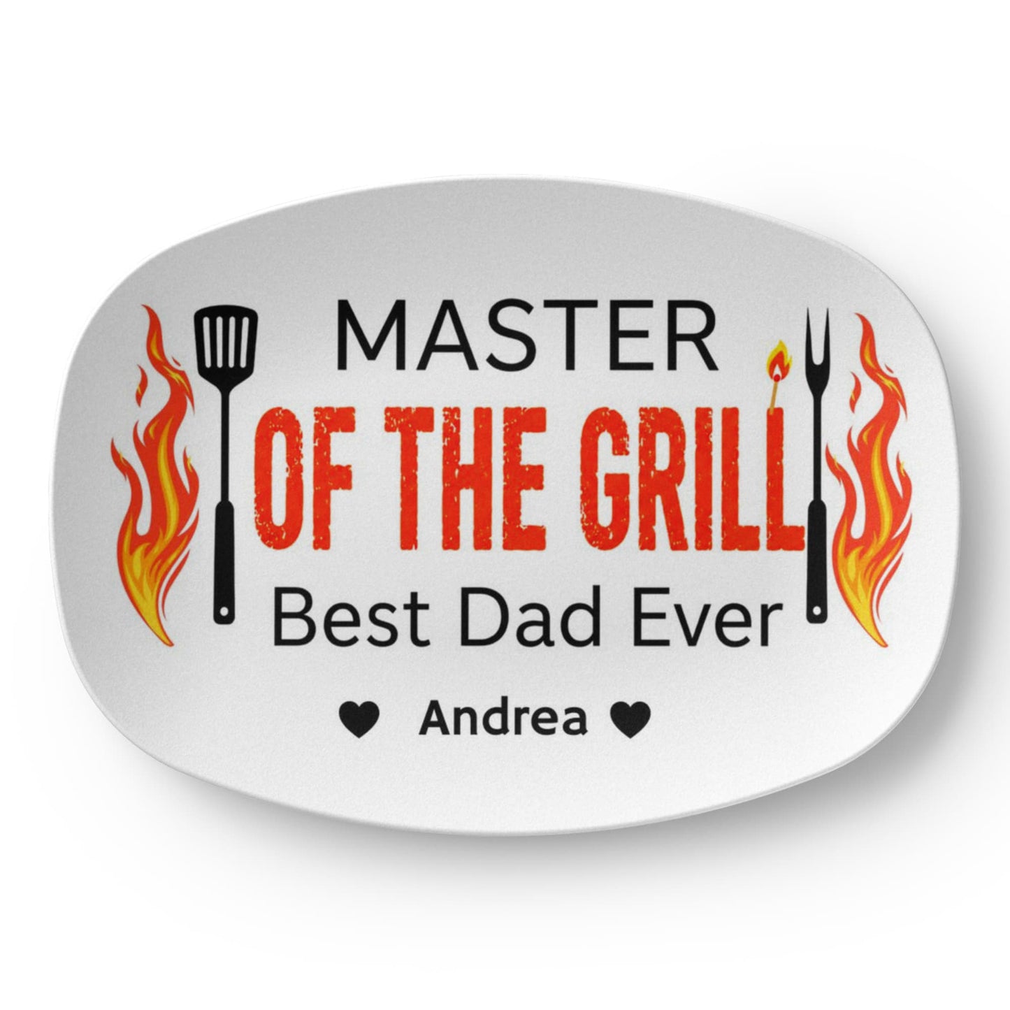 Personalized Master of the Grill Father’s Day Platter – Best Dad Ever