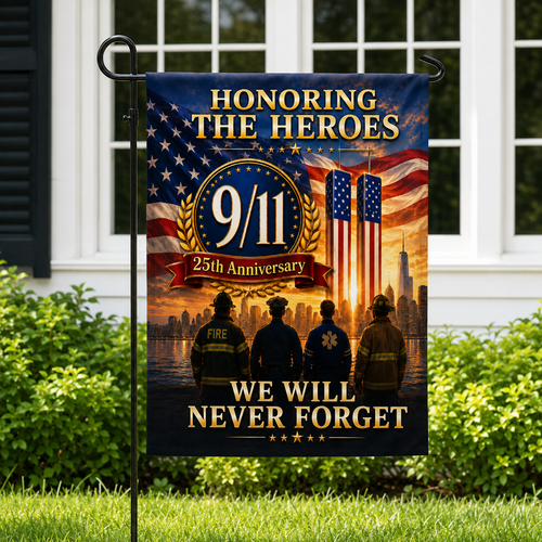 Honoring the Heroes 9/11 Memorial Garden Flag