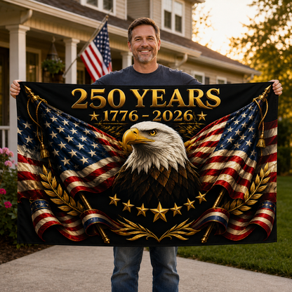 250 Years of Freedom Patriotic Flag