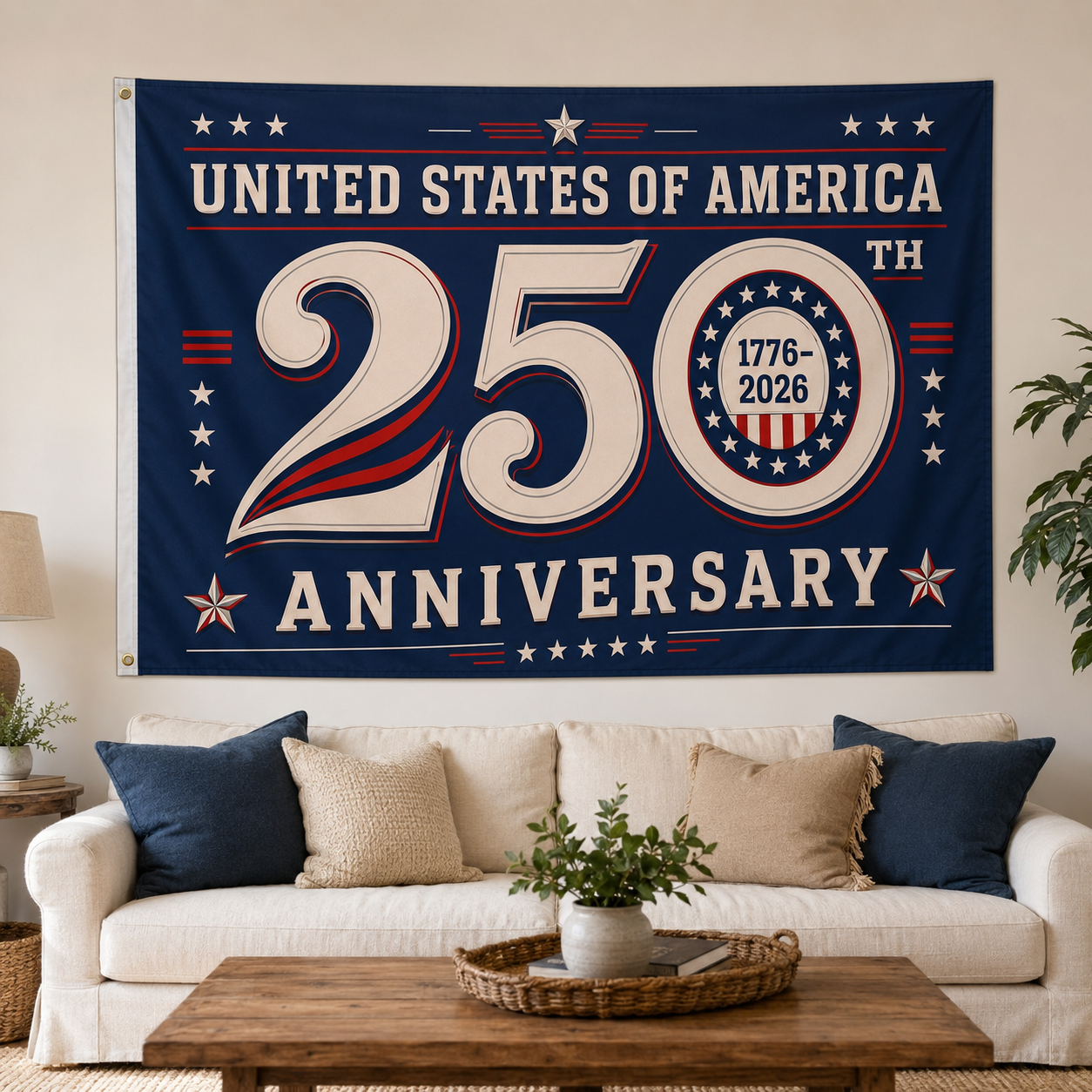 250 Years of Freedom Patriotic Flag