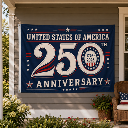 250 Years of Freedom Patriotic Flag
