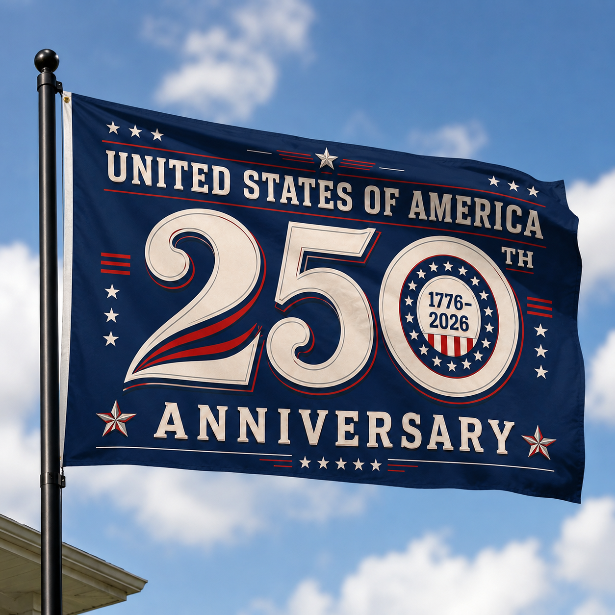 250 Years of Freedom Patriotic Flag