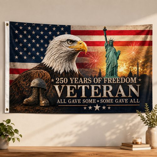 250 Years of Freedom Veteran Tribute Flag