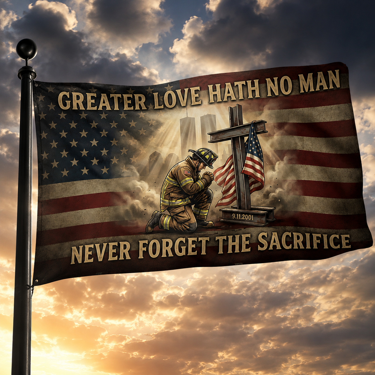 Greater Love 9/11 Memorial Flag