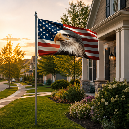 American Eagle Patriotic Flag