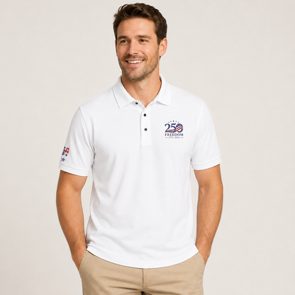 America 250 Freedom Embroidered Polo Shirt