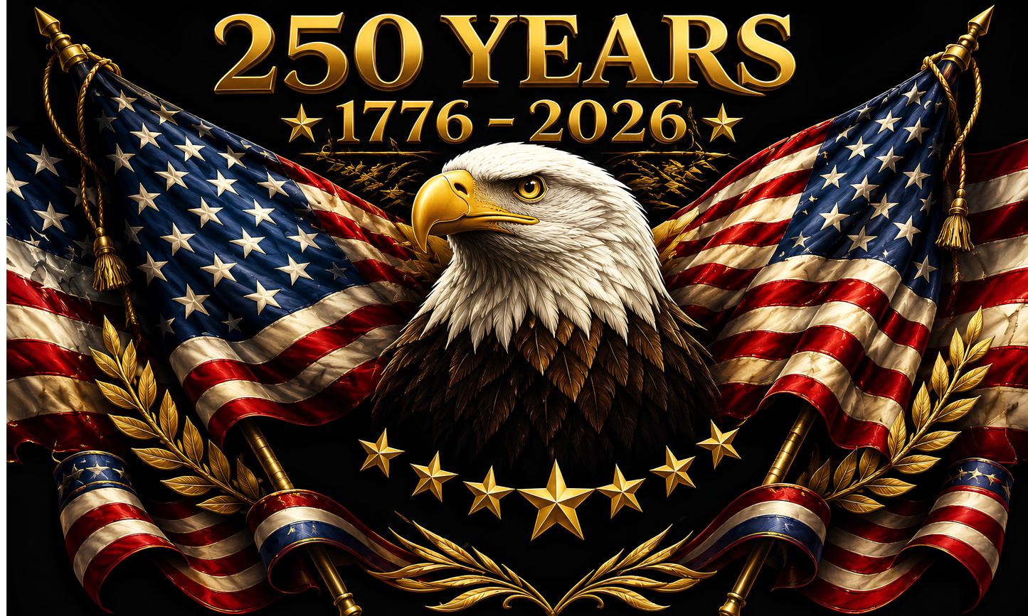 250 Years of Freedom Patriotic Flag