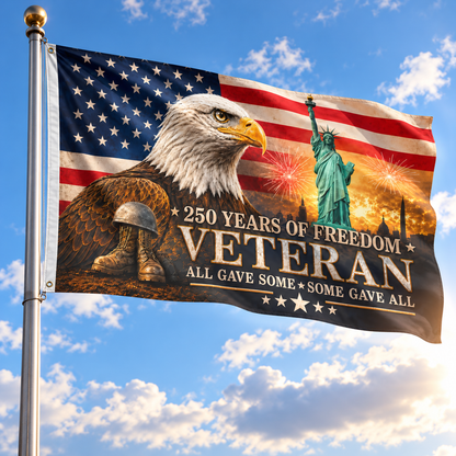 250 Years of Freedom Veteran Tribute Flag