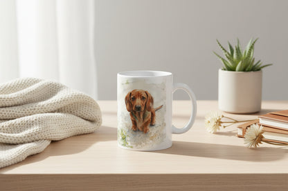 Personalized Dachshund Ceramic Coffee Mug - 11oz & 15oz