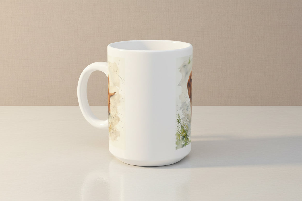 Personalized Dachshund Ceramic Coffee Mug - 11oz & 15oz