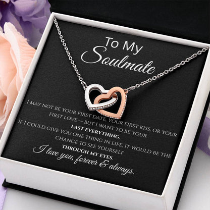 Forever & Always – Romantic Interlocking Hearts Necklace for Her
