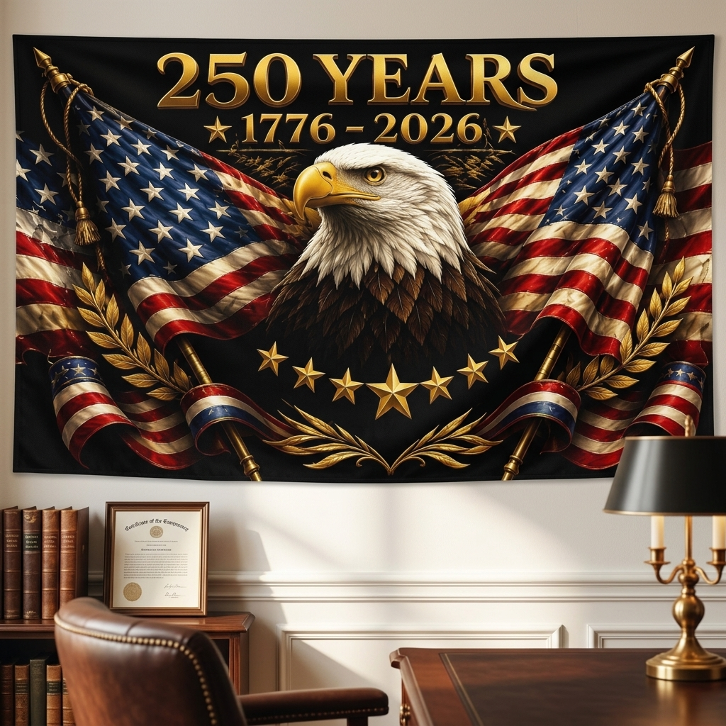250 Years of Freedom Patriotic Flag
