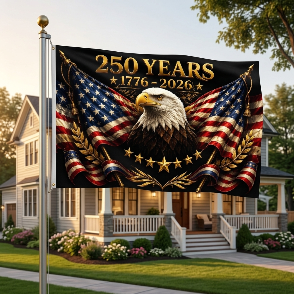 250 Years of Freedom Patriotic Flag