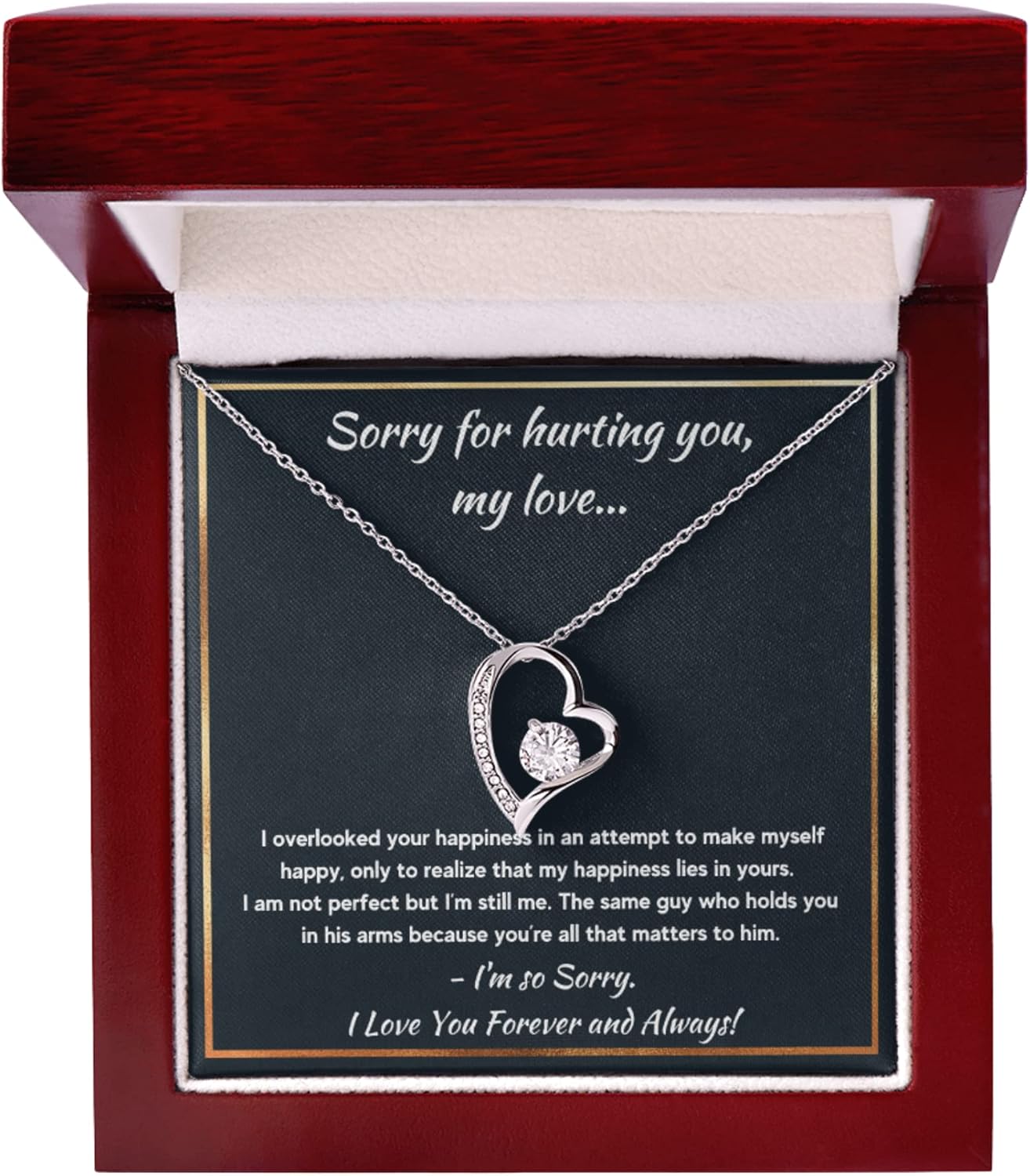 Forgive Me Necklace Gift Set