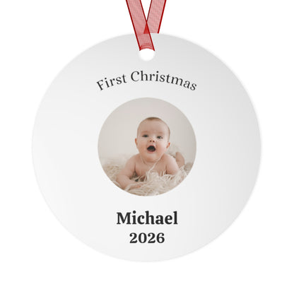 Baby’s First Christmas Personalized Ornament – Fawn Keepsake