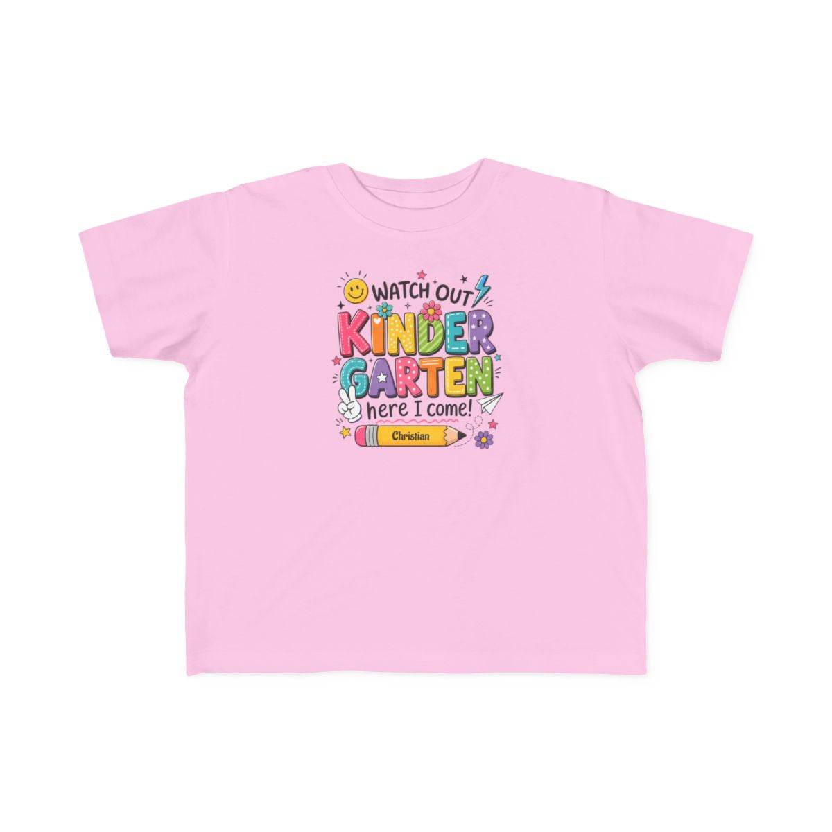 Personalized Back to School Shirt-Custom Kindergarten Tee