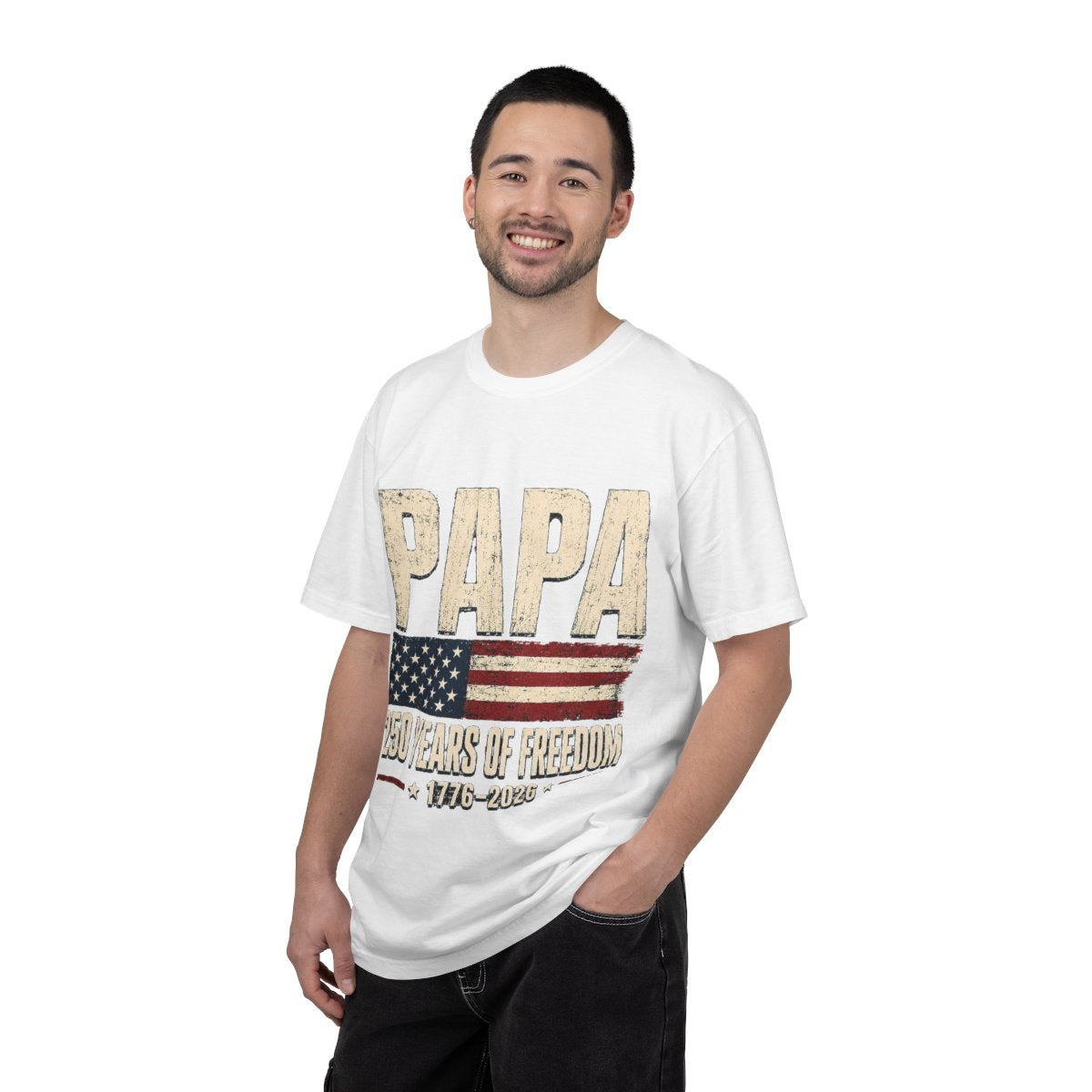 Dad 250 Years of Freedom Patriotic T-Shirt