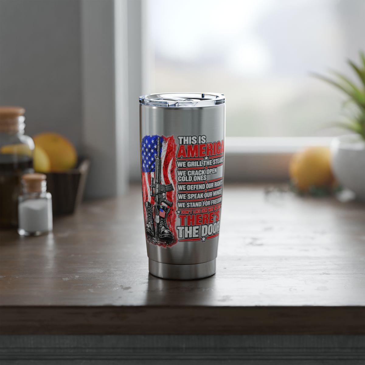This Is America T-Shirt + 20oz Tumbler Bundle